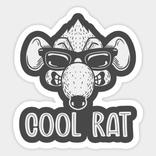 Cool Rat (Mono) Sticker